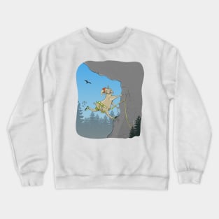 Goat rock climbing Crewneck Sweatshirt